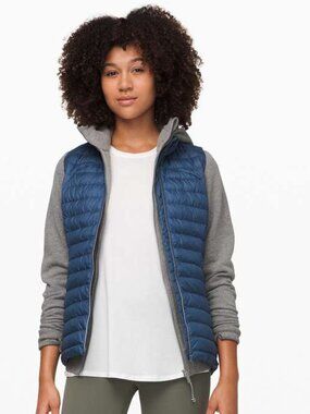 Lululemon Pack It Down Vest Navy Packable With Bag - Size 6
